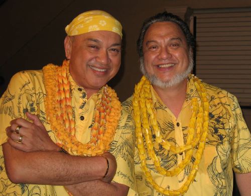 Photo of The Brothers Cazimero, musical duo. Photo by Honolulu Star-Advertiser