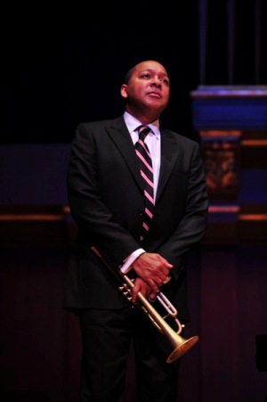 Photo of Wynton Marsalis, trumpet. Photo by Frank Stewart