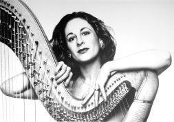 Photo of Heidi Lehwalder, harp. Photo from artist's website: www.heidi-lehwalder.com