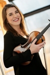 Photo of Nadja Salerno-Sonnenberg, violin. Photo by Kristin Hoebermann